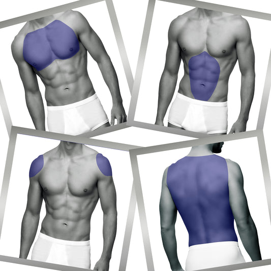 Full Chest, Full Stomach, Full Back & Shoulders Laser Hair Removal for Men “One-year unlimited membership with flexible estimated price*